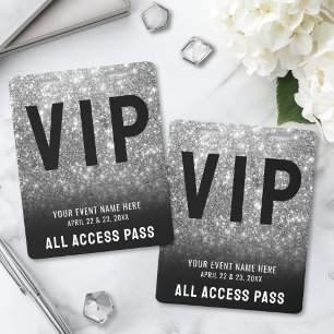 All Access Schwarz Weiß VIP Abzeichen Ausweis
