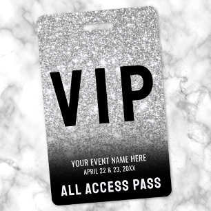 All Access Schwarz Weiß VIP Abzeichen Ausweis