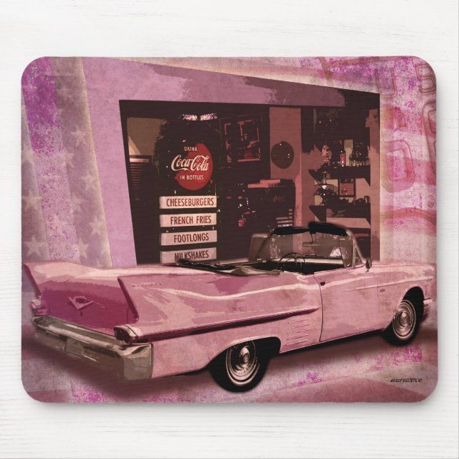 All American 50er Collage Mousepad (Vorne)