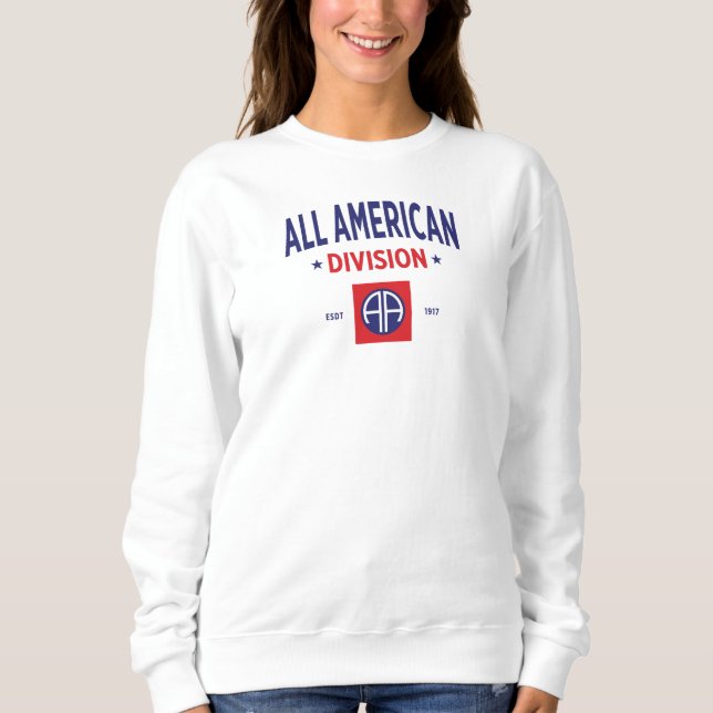 All American - 82. Im Flugzeug Division Women Sweatshirt (Vorderseite)
