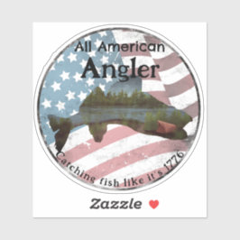 All American Angler Aufkleber