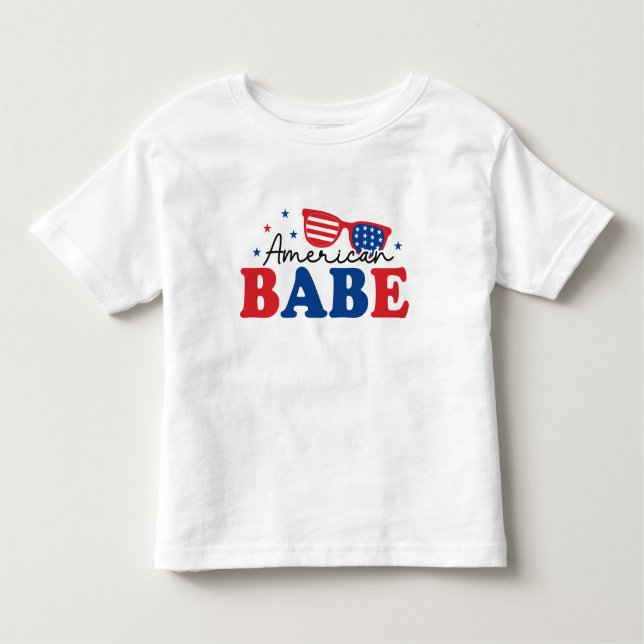 All American Babe - Patriotic Kids T - Shirt (Vorderseite)