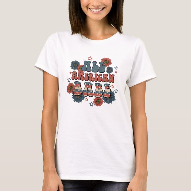 All American Babe T-Shirt (Vorderseite)