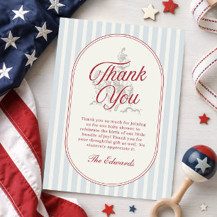 All American Baby 4. Juli Baby Shower Dankeskarte