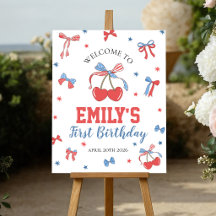 All American Baby Patriotisches 16x20 Willkommenss