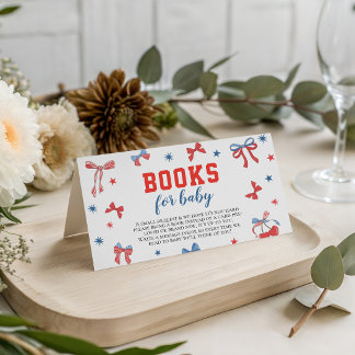 All American Baby Shower Bücher für Baby Karte