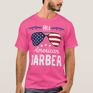 All American Barber 4. Juli Sonnenbrille T-Shirt
