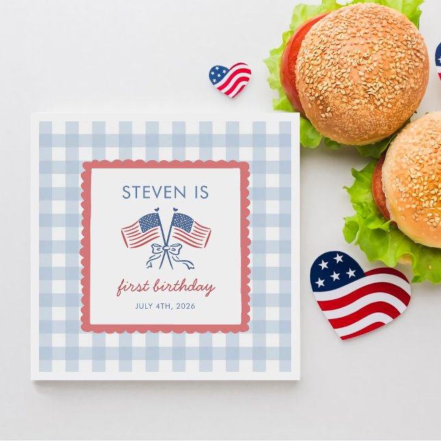 All American Boy 4. Juli Geburtstag Servietten (Von Creator hochgeladen)