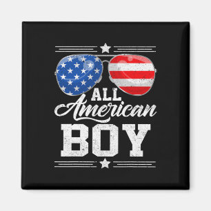All American Boy 4. Juli USA Sungles Familie Ma Magnet