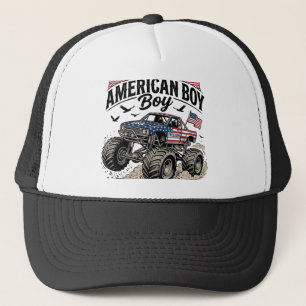 All American Boy Patriotischer Monster-Truck T-Shi Truckerkappe