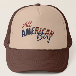ALL AMERICAN BOY TRUCKER-MÜTZE TRUCKERKAPPE