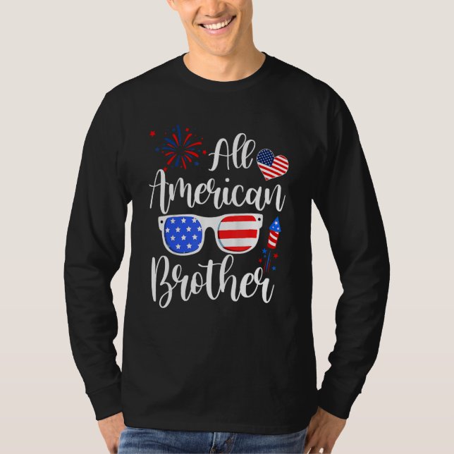 All American Brother 4th Of July Memorial Day Matc T-Shirt (Vorderseite)