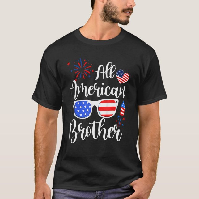 All American Brother 4th Of July Memorial Day Matc T-Shirt (Vorderseite)