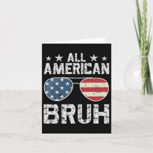 All American Bruh 4. Juli Junge Karte