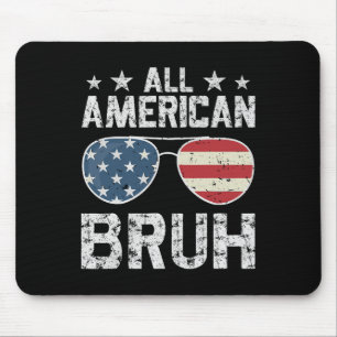 All American Bruh 4. Juli Junge Mousepad