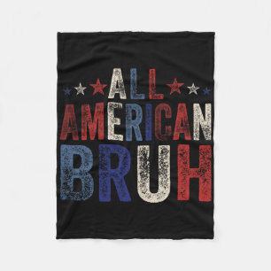 All American Bruh 4. Juli Jungen Patriotisch Usa M Fleecedecke