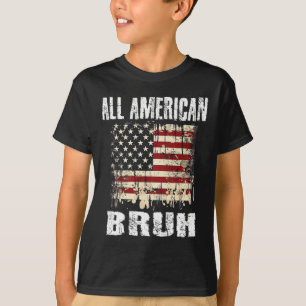 All American Bruh 4. Juli Jungen Patriotische Teen T-Shirt