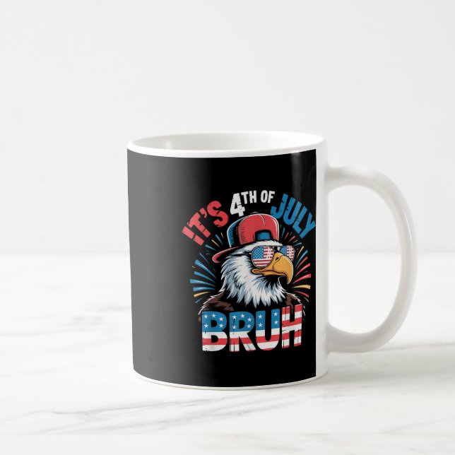 All American Bruh 4th Of July Boys Kids Patriotic  Kaffeetasse (Rechts)