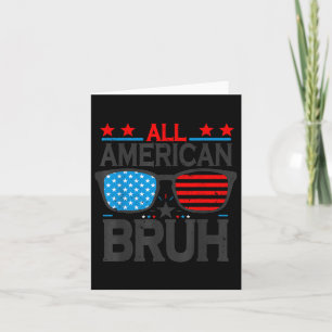 All American Bruh Cool Sungles 4. Juli Junge T-Shi Karte