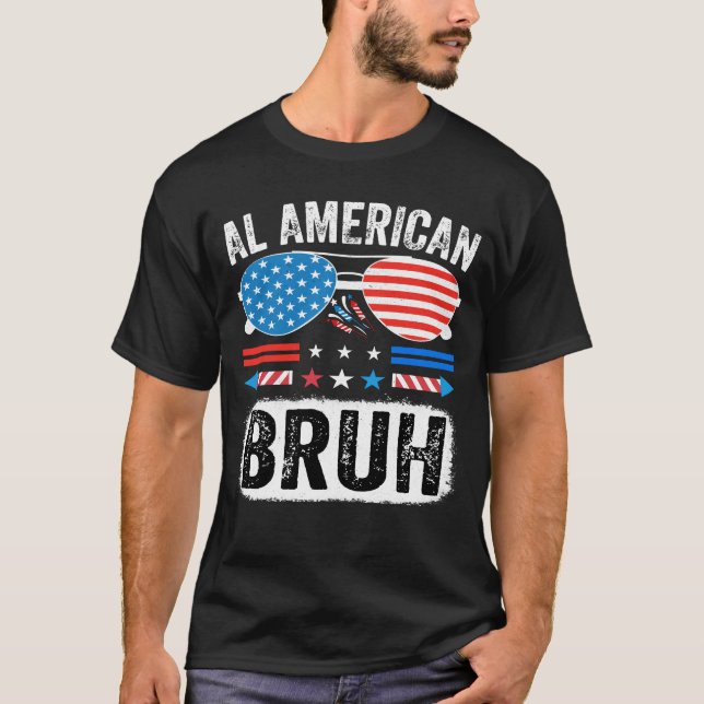 All American Bruh Funny Patriotic Meme Shirt USA (Vorderseite)