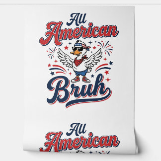All American Bruh Patriotische Ente Vintage-Shirt_ Tapete