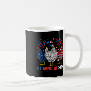 All American Chick Retro 4. Juli Patriotisch Usa Kaffeetasse