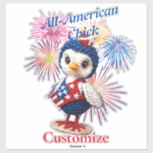 All-American Chick Thunder_Cove Aufkleber