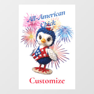 All-American Chick Thunder_Cove Fensteraufkleber