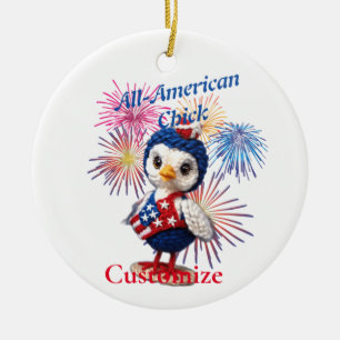 All-American Chick Thunder_Cove Keramik Ornament