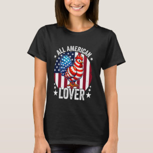 All American Chicken Lovers 4. Juli USA-Flagge G T-Shirt