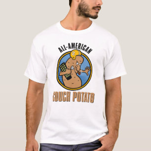 All-American Couch Potato (auf der Rückseite Perso T-Shirt