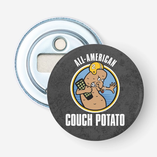 All-American Couch Potato Flaschenöffner (Vorderseite)