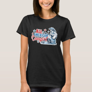 All American Cowgirl Damen Western Patriotischer S T-Shirt