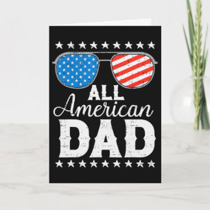 All American Dad 4. Juli Patriotische Usa-Familie Karte