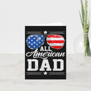 All American Dad 4. Juli Vatertag Singles  Karte