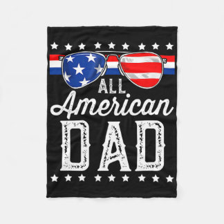 All American Dad 4. Juli Vatertag Sungles  Fleecedecke