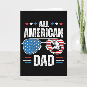 All American Dad 4. Juli Vatertag Sungles Karte