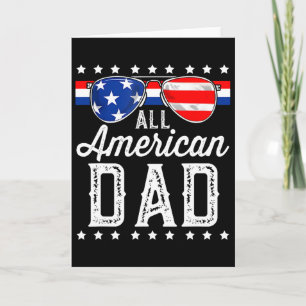 All American Dad 4. Juli Vatertag Sungles  Karte