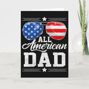 All American Dad 4. Juli Vatertag Sungles  Karte