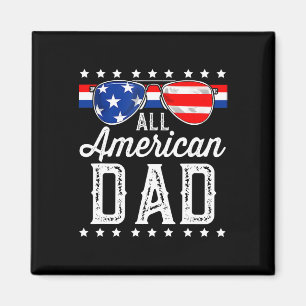 All American Dad 4. Juli Vatertag Sungles Magnet