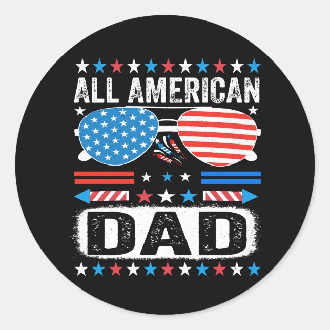 All American Dad Sticker (Vorderseite)