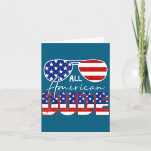 All American Dude 4. Juli Design Karte