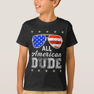 All American Dude 4. Juli Familien passende Sonnen T-Shirt