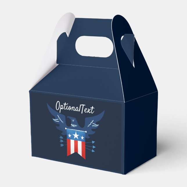 All American Eagle & Flag Patriotic Geschenkschachtel (Vorderseite)