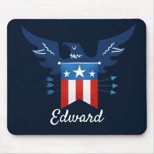 All American Eagle & Flag Patriotic Mousepad