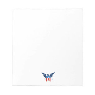 All American Eagle & Flag Patriotic Notizblock