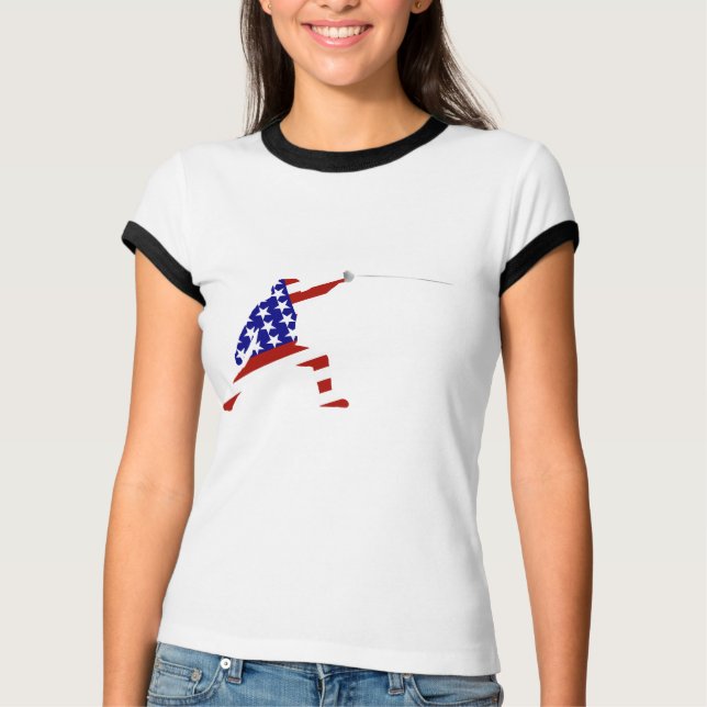 All-American Fencer / Fencing T-Shirt (Vorderseite)