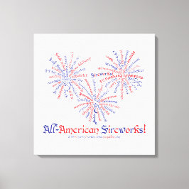 All-American Fireworks Canvas Print Leinwanddruck