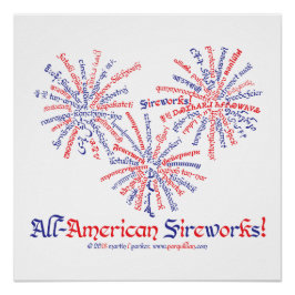 All-American Fireworks Poster