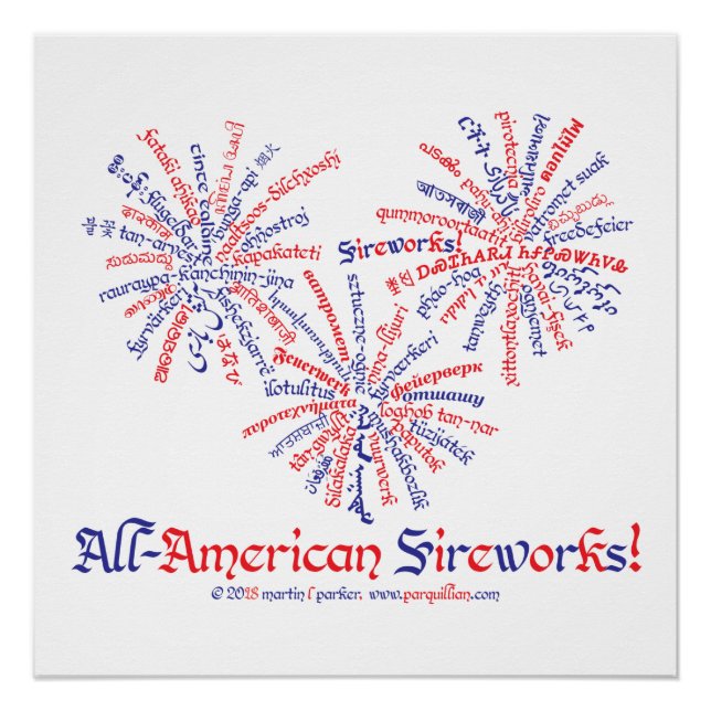 All-American Fireworks Poster (Vorderseite)